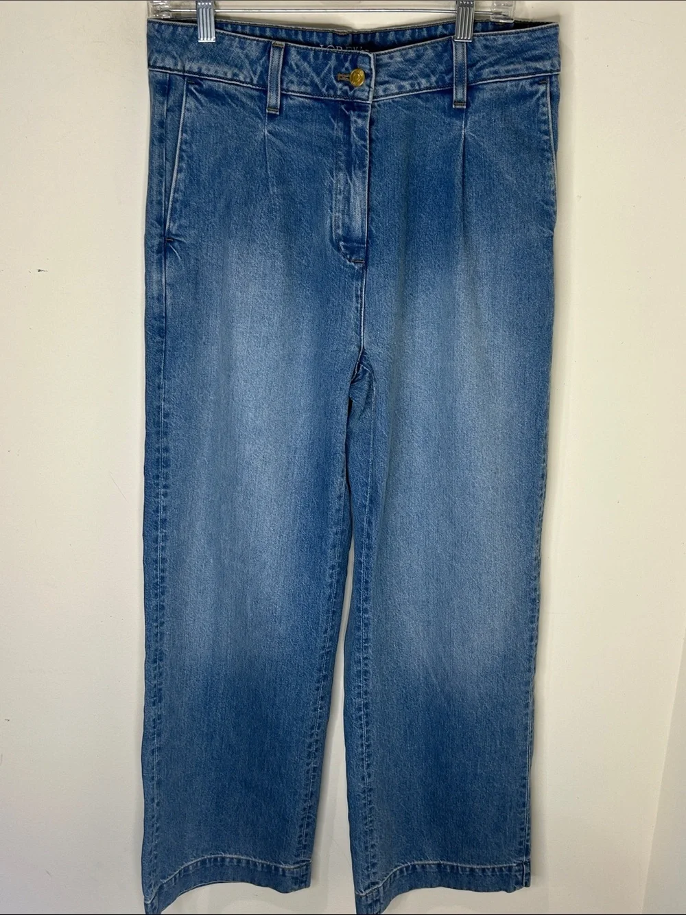 NWT J. CREW Wide-leg Essential jean in Ruth wash Size 29